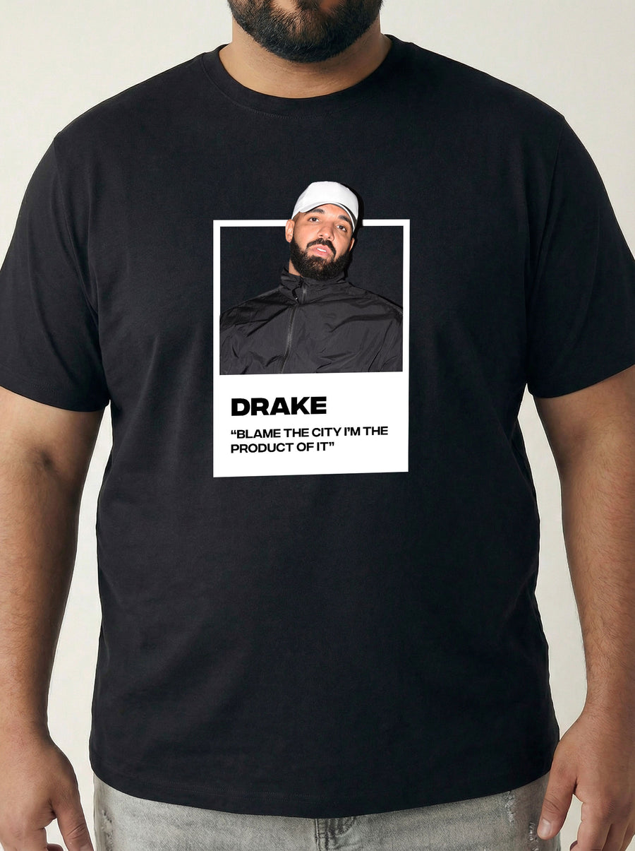 Drake Plus Size Men T-shirt