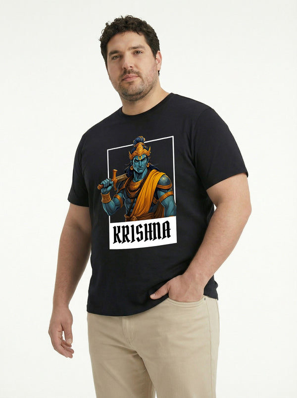 Krishna Men T-shirt in Black
