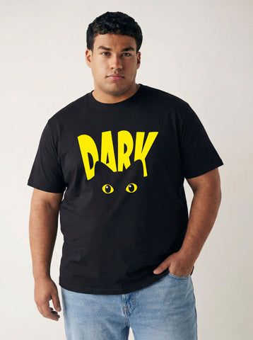 Dark Plus Size Men T-shirt