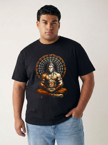 Hanuman Ji Plus Size Men T-shirt