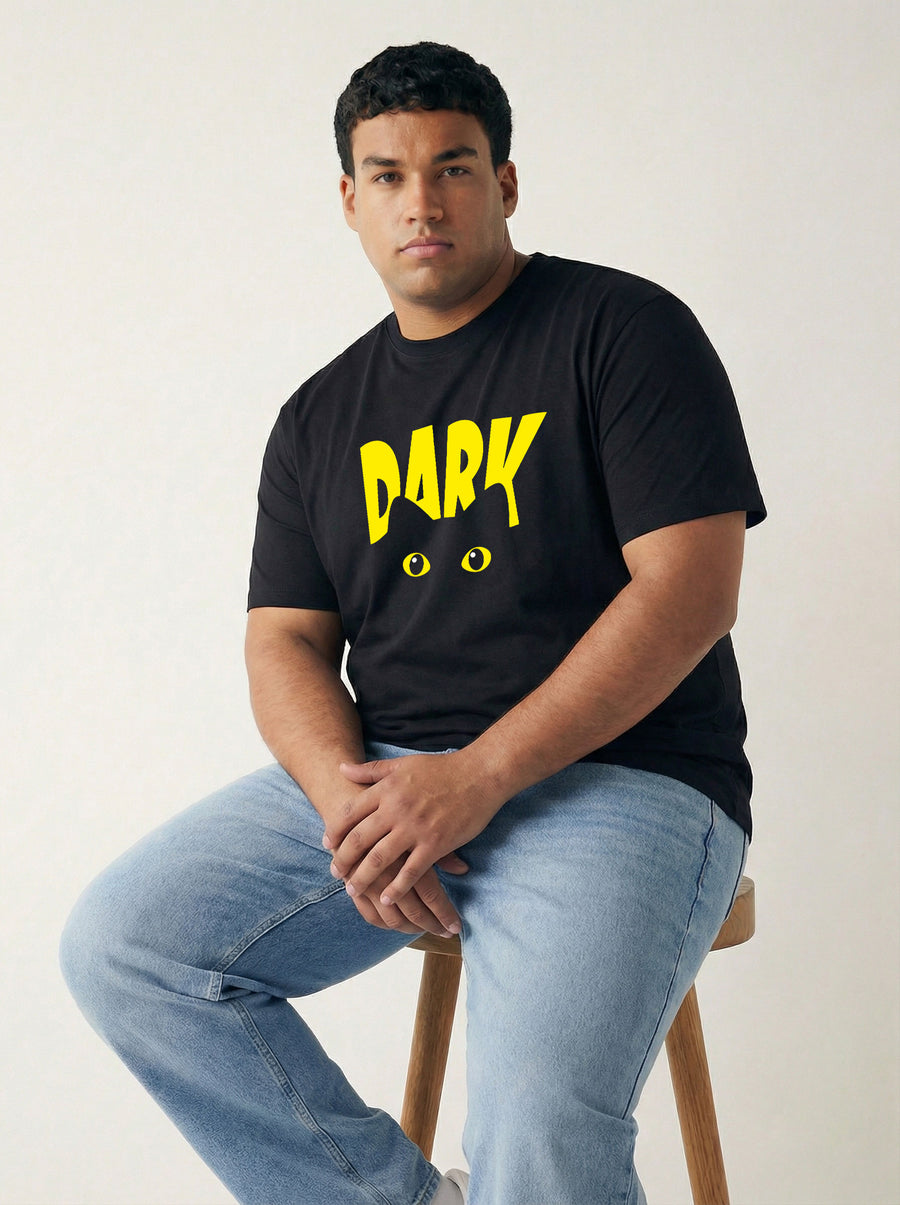 Dark Plus Size Men T-shirt