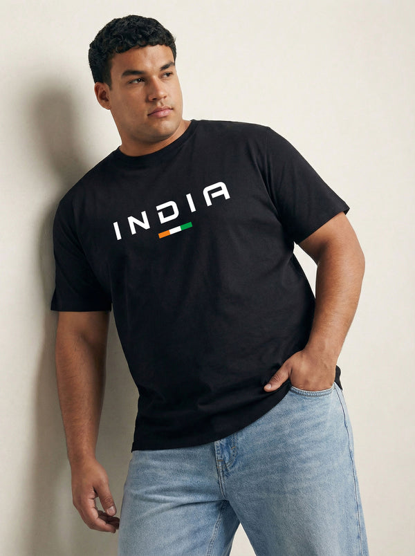 India Men T-shirt in Black