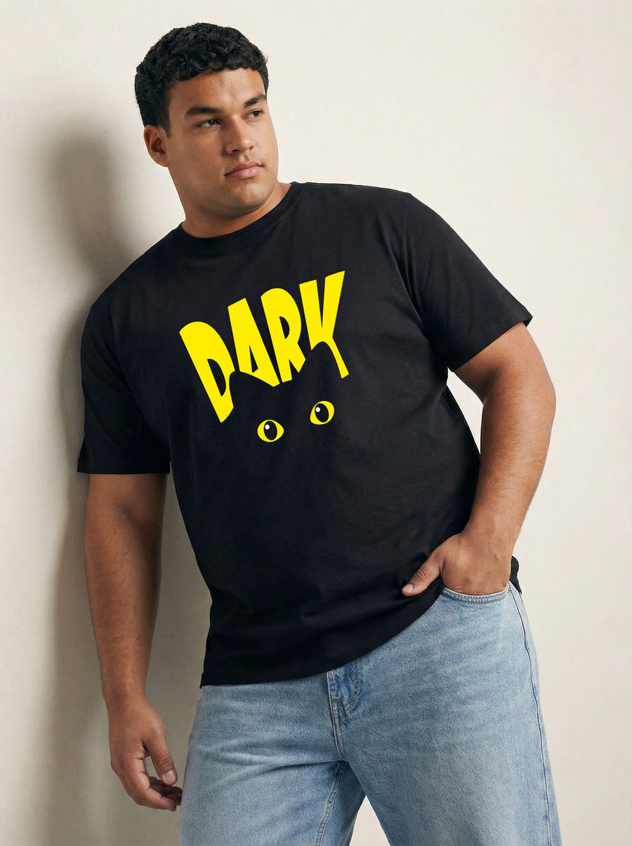 Dark Plus Size Men T-shirt