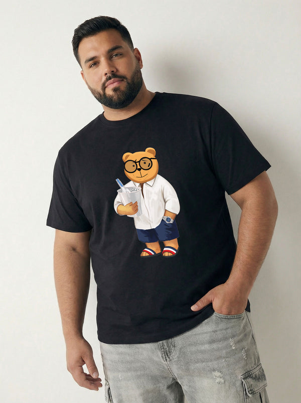 Beach Bear Men T-shirt in Black