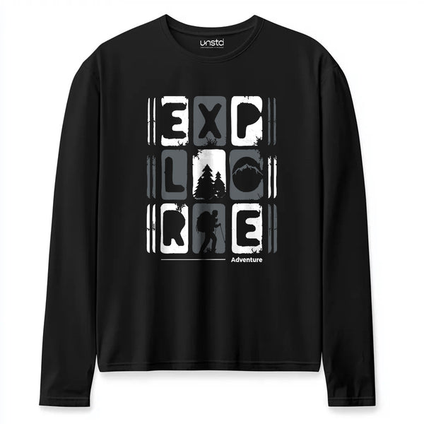 Explore Plus Size Full Sleeve T-shirt