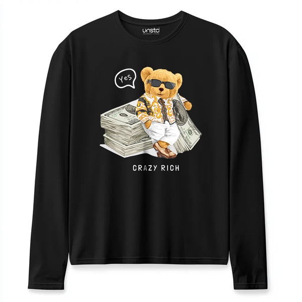 Crazy Rich Plus Size Full Sleeve T-shirt