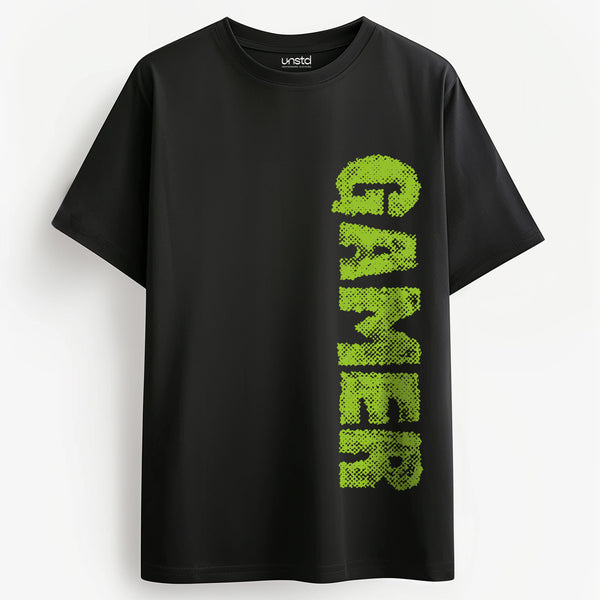 Gamer Green T-shirt in Black