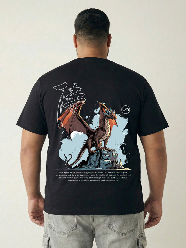 Dragon Warrior Men T-shirt in Black