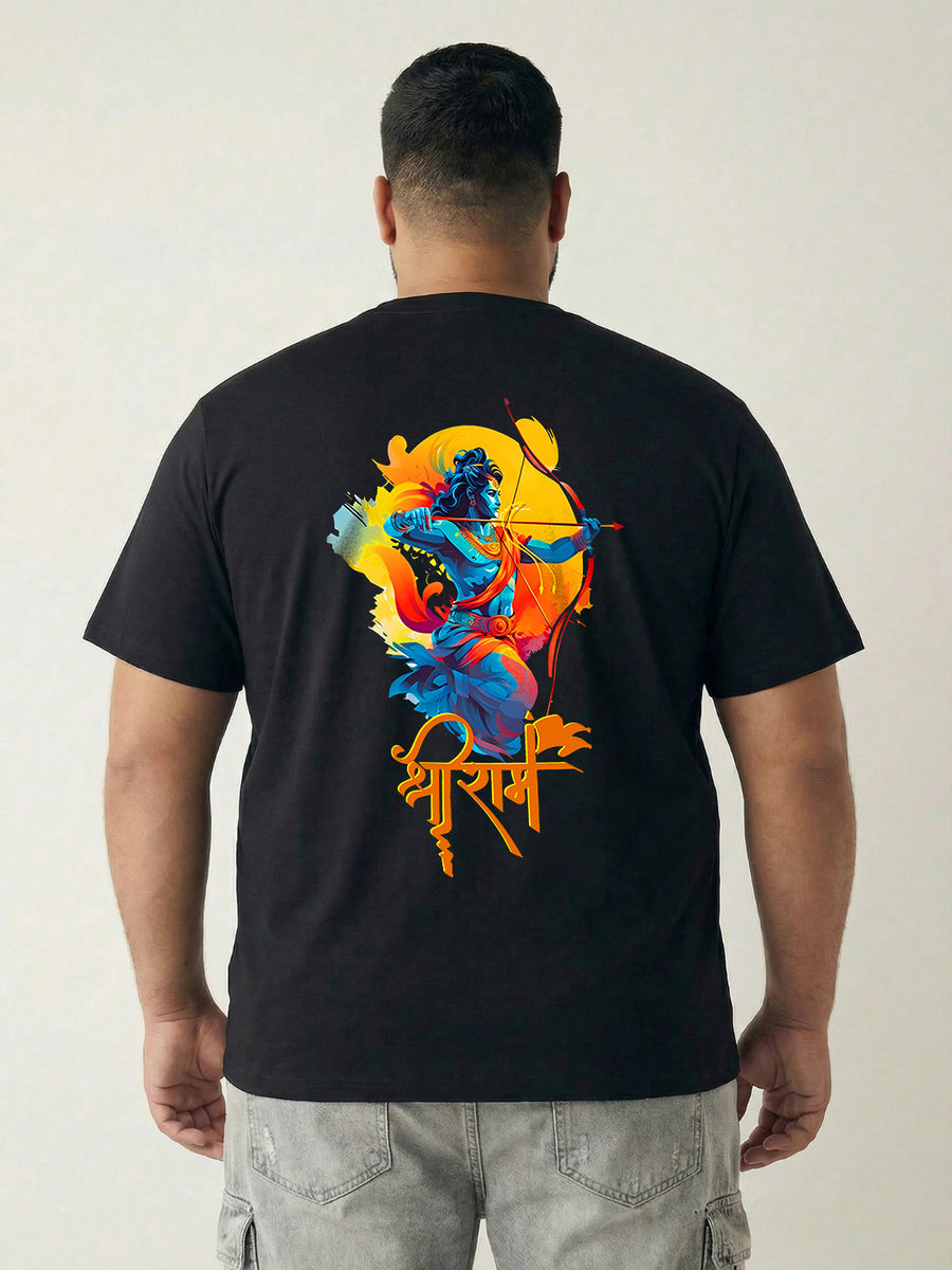 Shree Ram Plus Size Men T-shirt