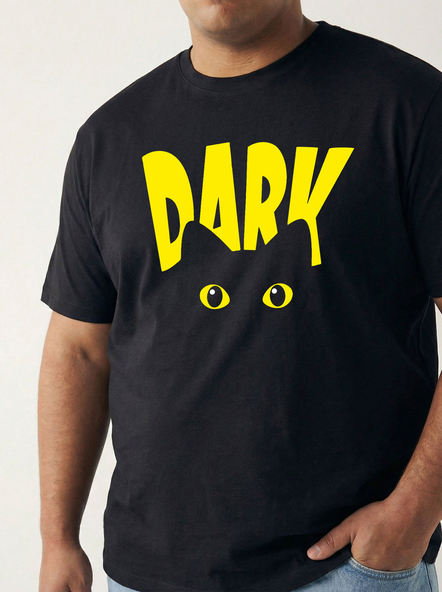 Dark Plus Size Men T-shirt