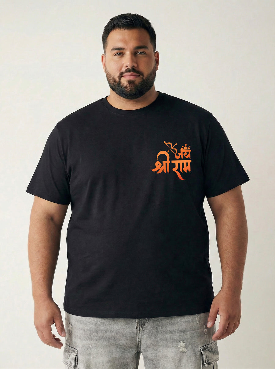 Shree Ram Plus Size Men T-shirt