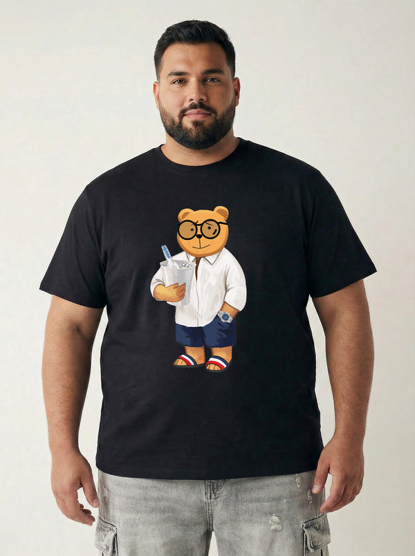 Beach Bear Men T-shirt in Black