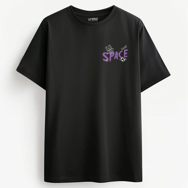 Purple Space T-shirt in Black