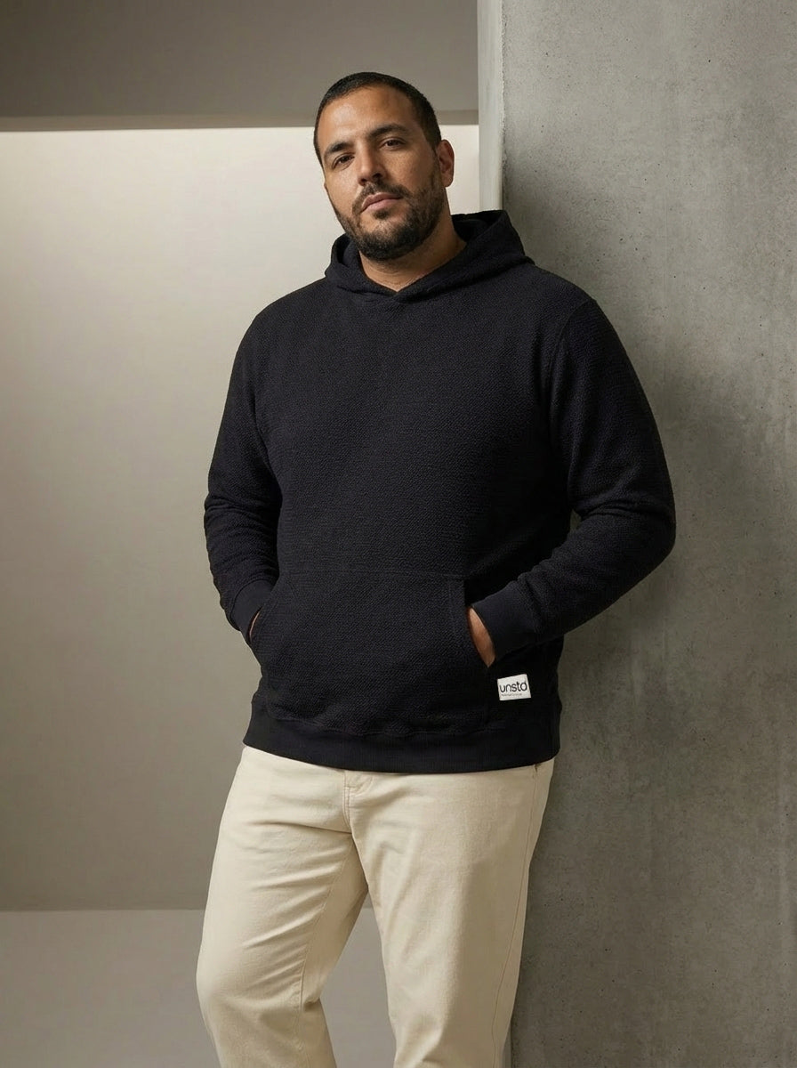 Premium Knitted Textured Hoodie