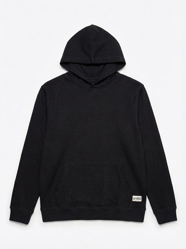 Premium Knitted Textured Hoodie