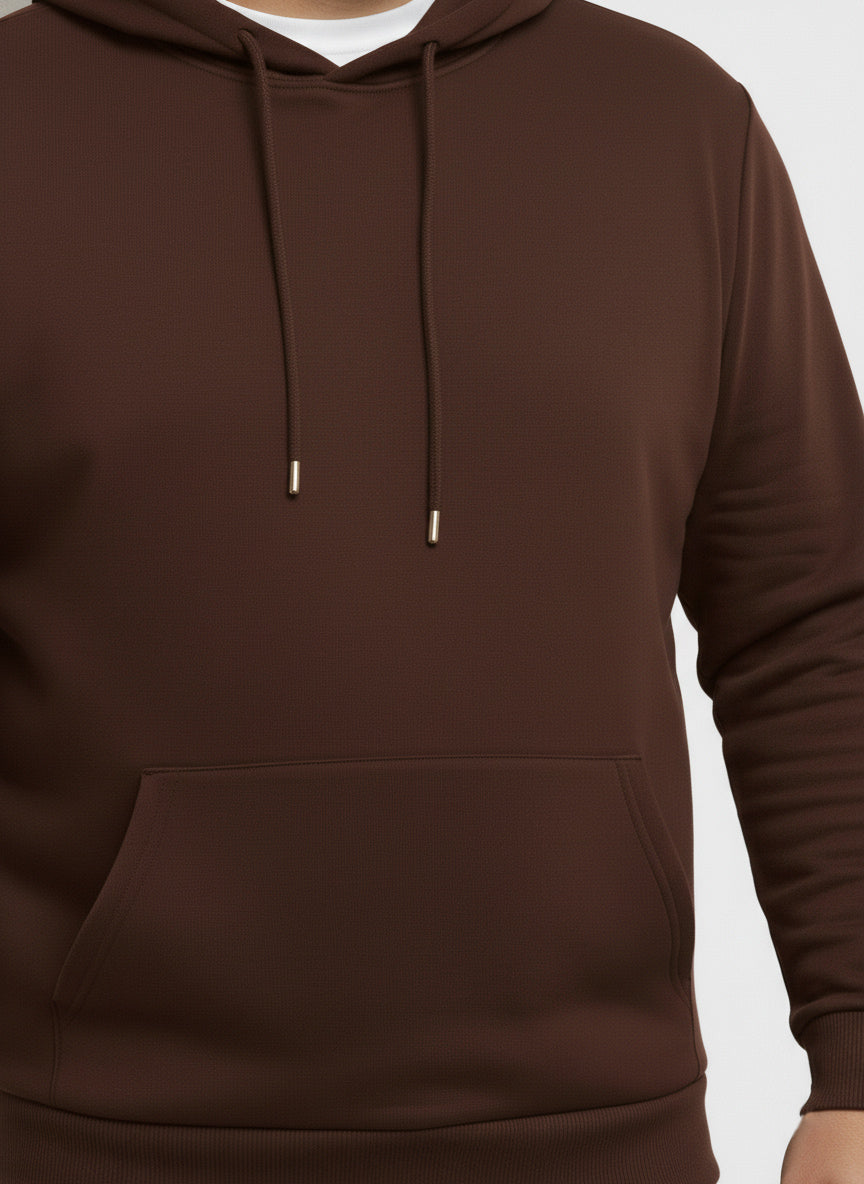 Solid Plus Size Hoodie