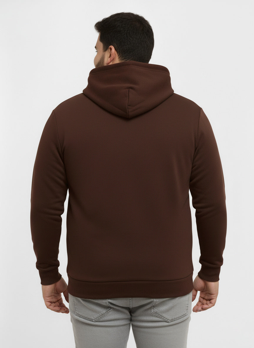 Solid Plus Size Hoodie
