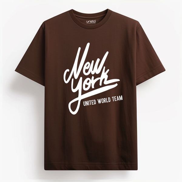 New York Team T-Shirt in Black