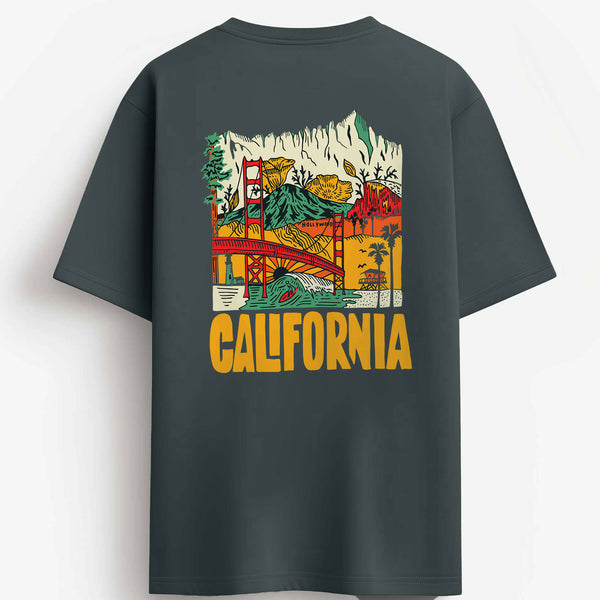 California 2025 T-shirt in Steel Grey