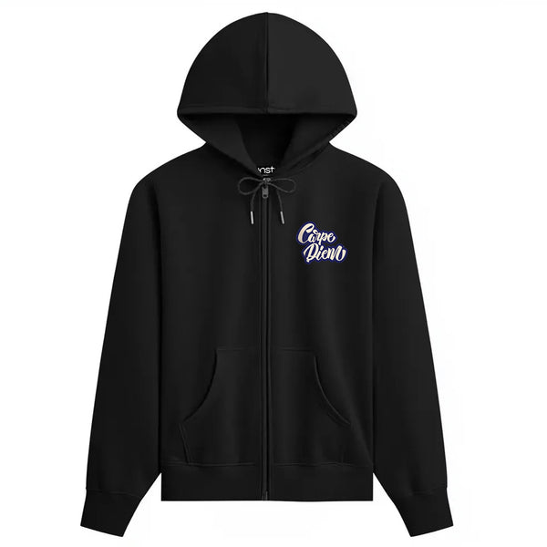 Carpie Diem Zipper Plus Size Hoodie