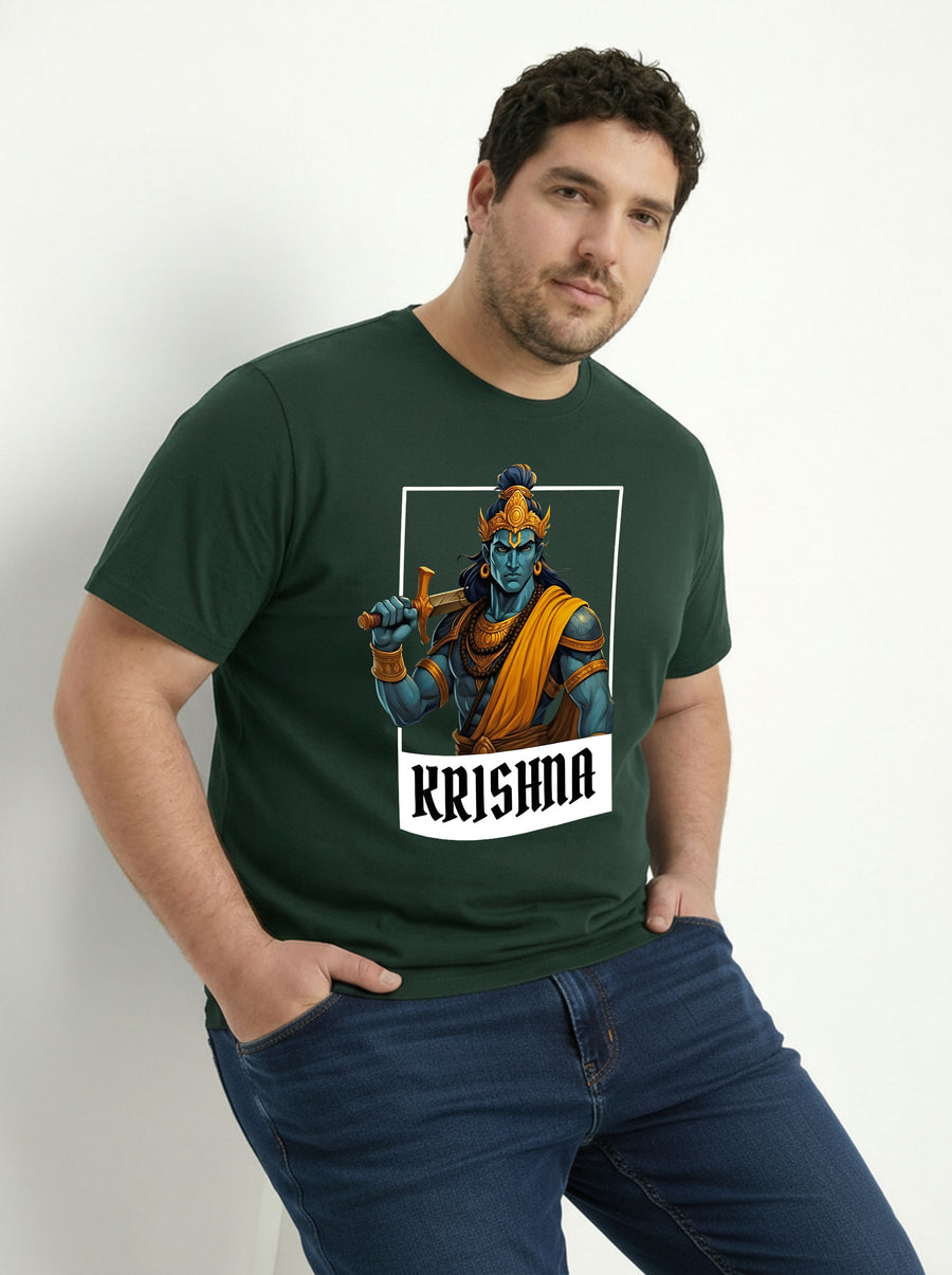 Krishna Plus Size Men T-shirt
