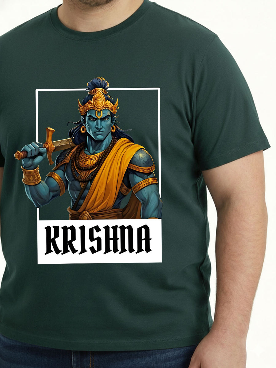 Krishna Plus Size Men T-shirt