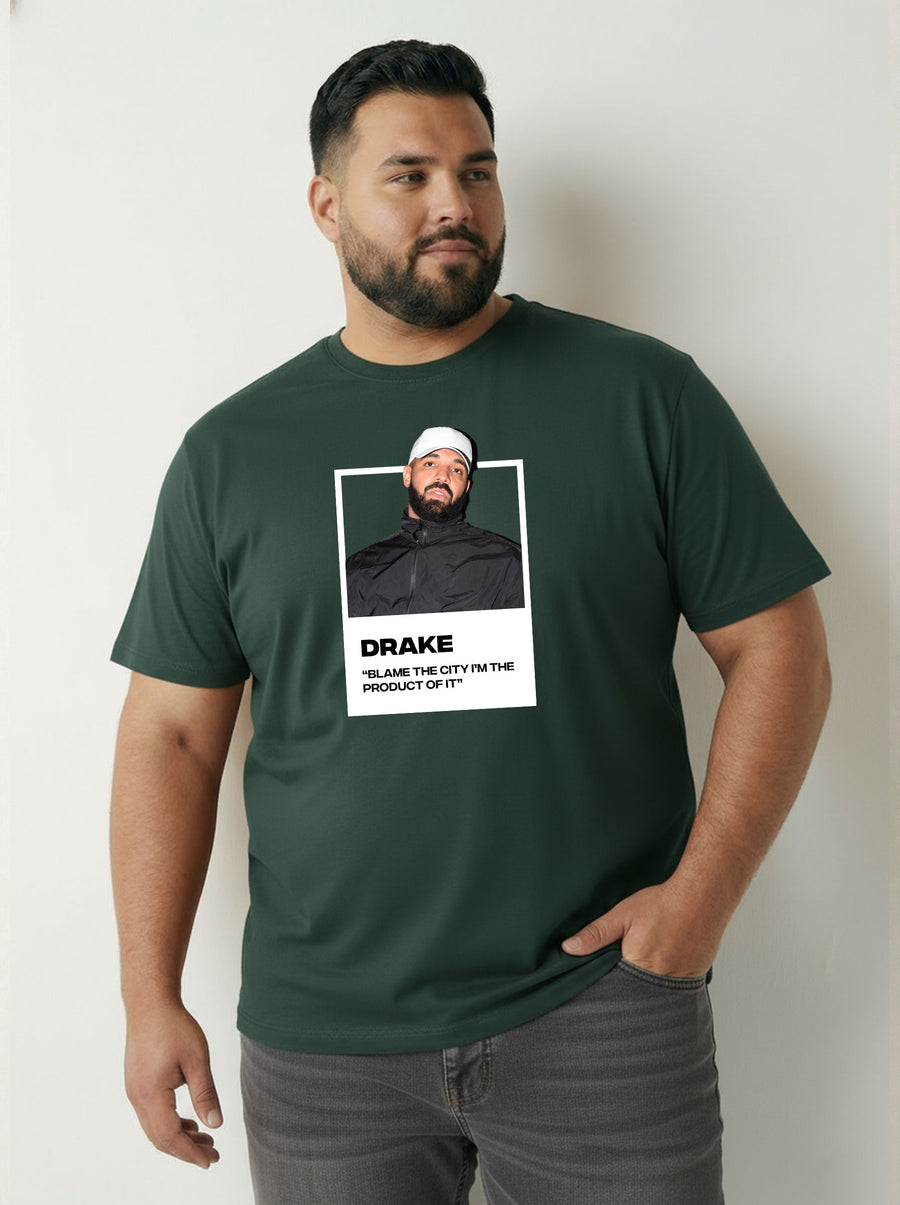 Drake Plus Size Men T-shirt