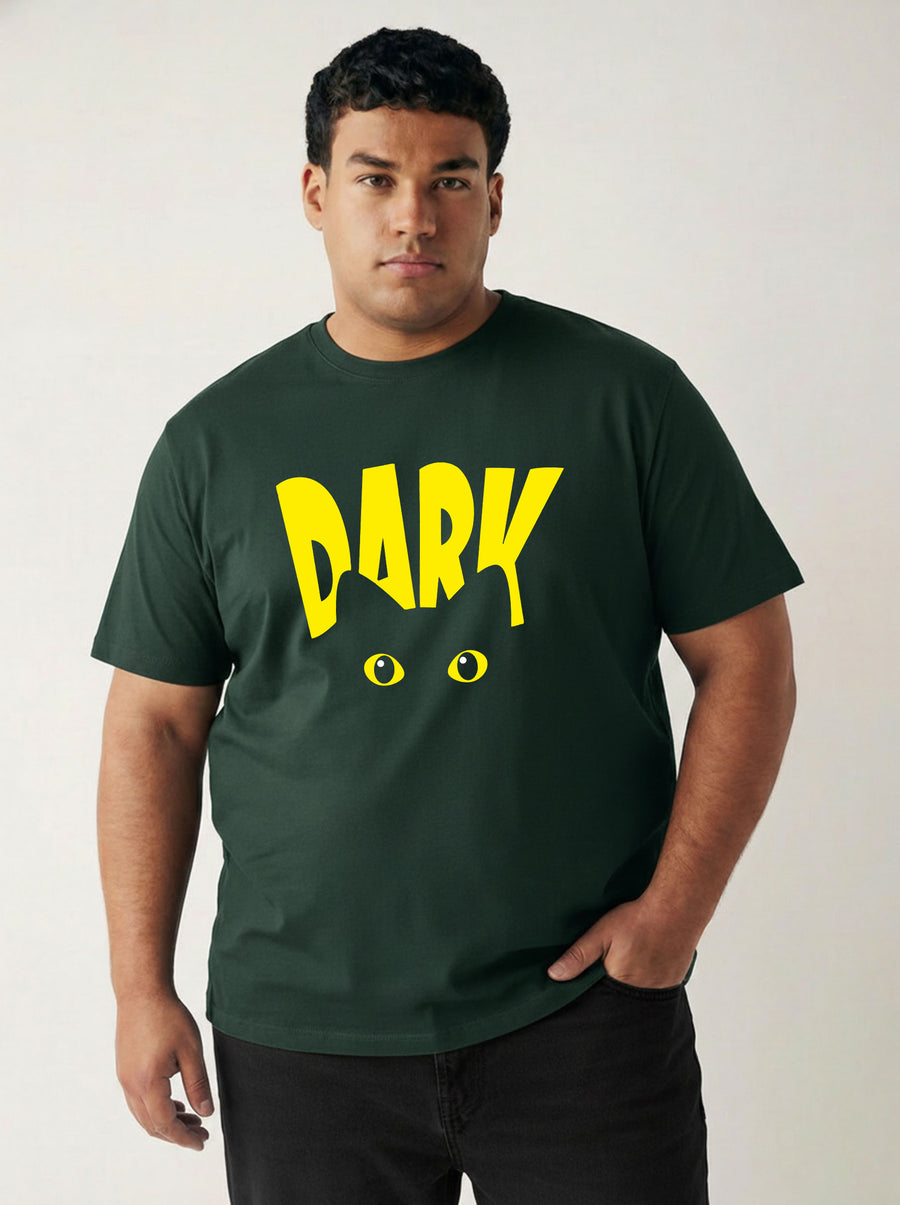 Dark Plus Size Men T-shirt