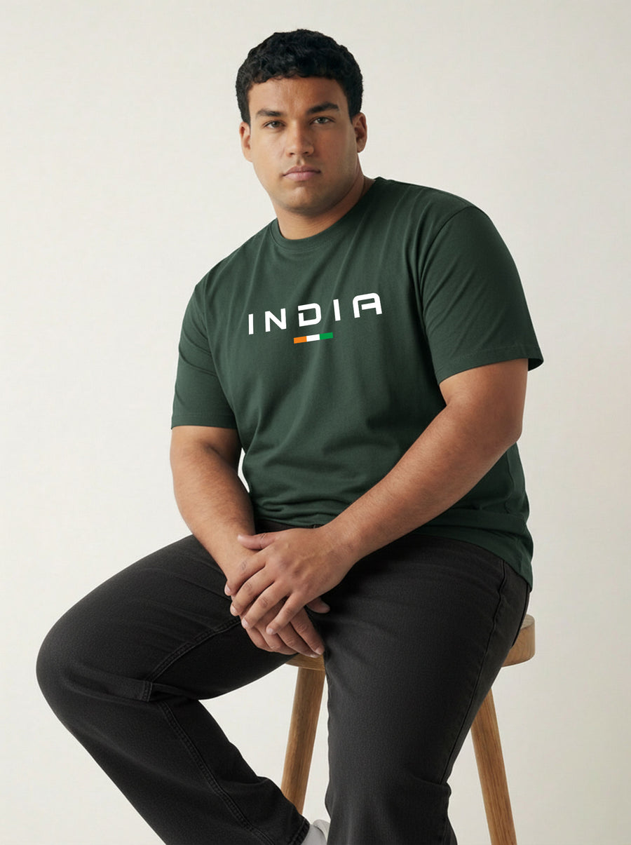 India Plus Size Men T-shirt