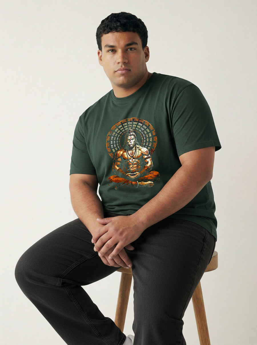Hanuman Ji Plus Size Men T-shirt