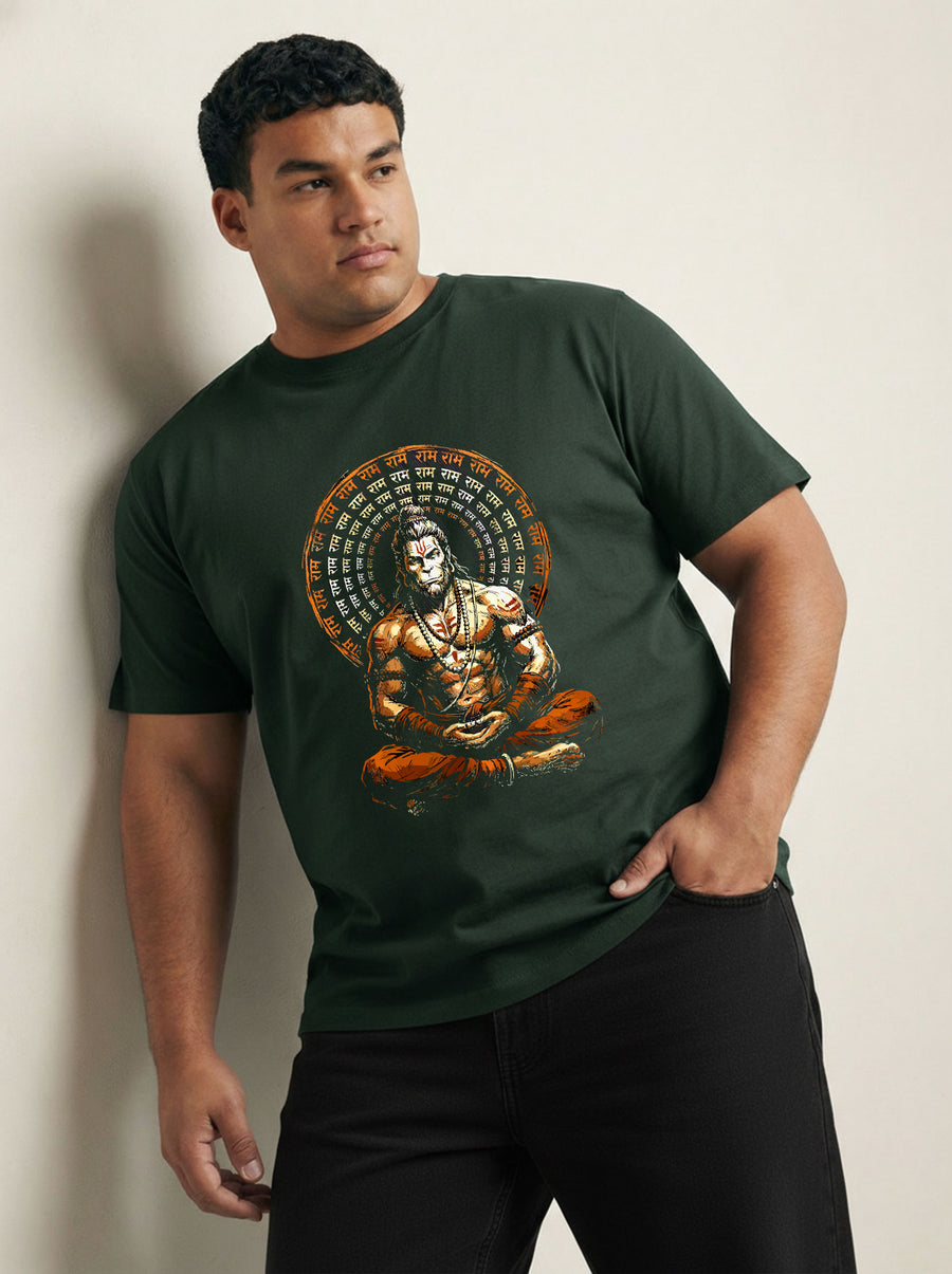 Hanuman Ji Plus Size Men T-shirt