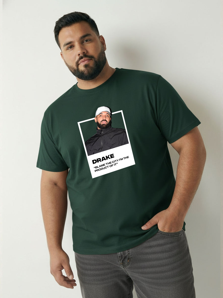 Drake Plus Size Men T-shirt