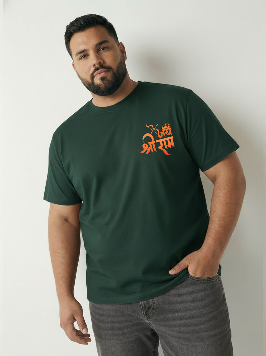 Shree Ram Plus Size Men T-shirt