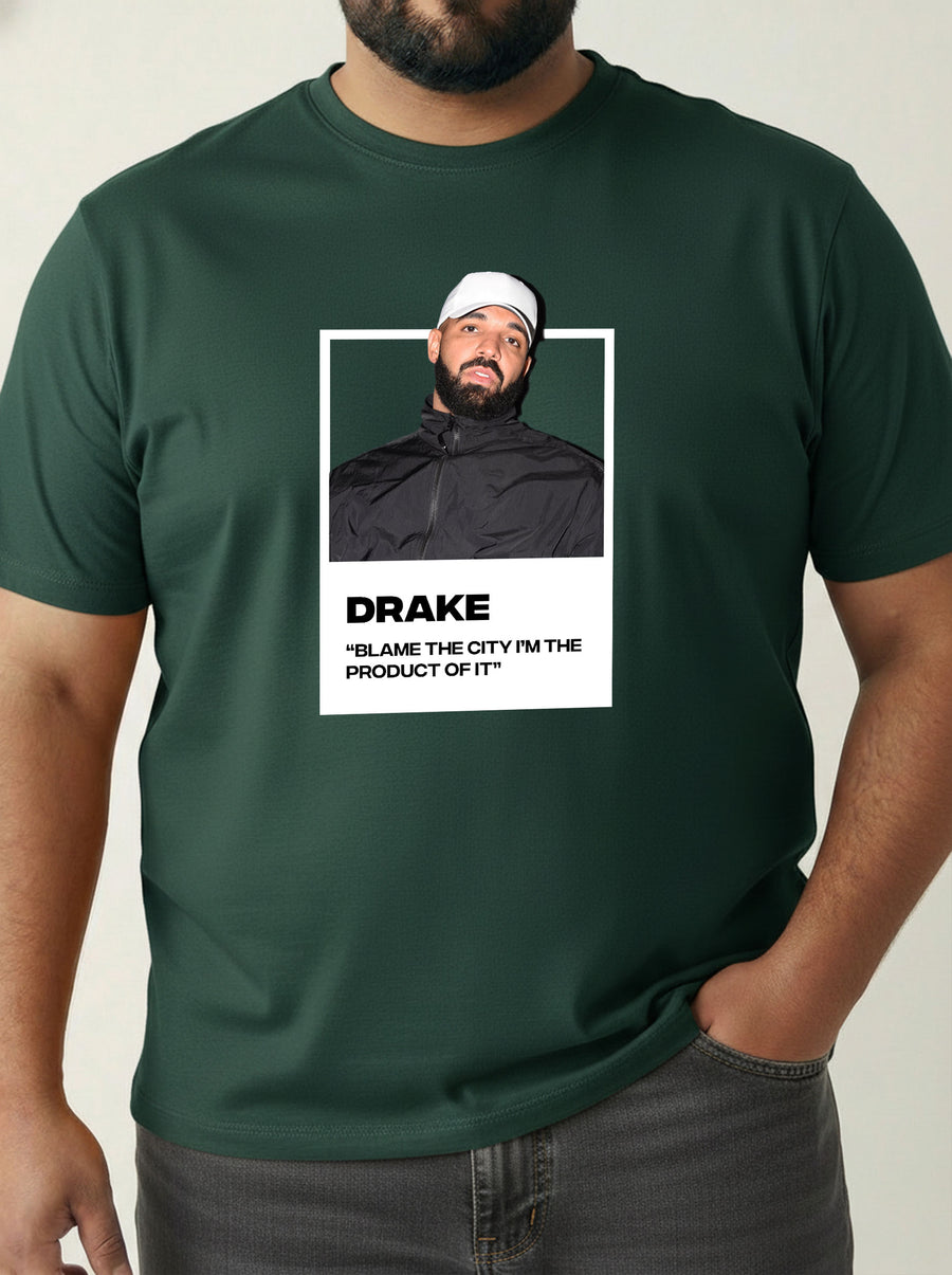 Drake Plus Size Men T-shirt