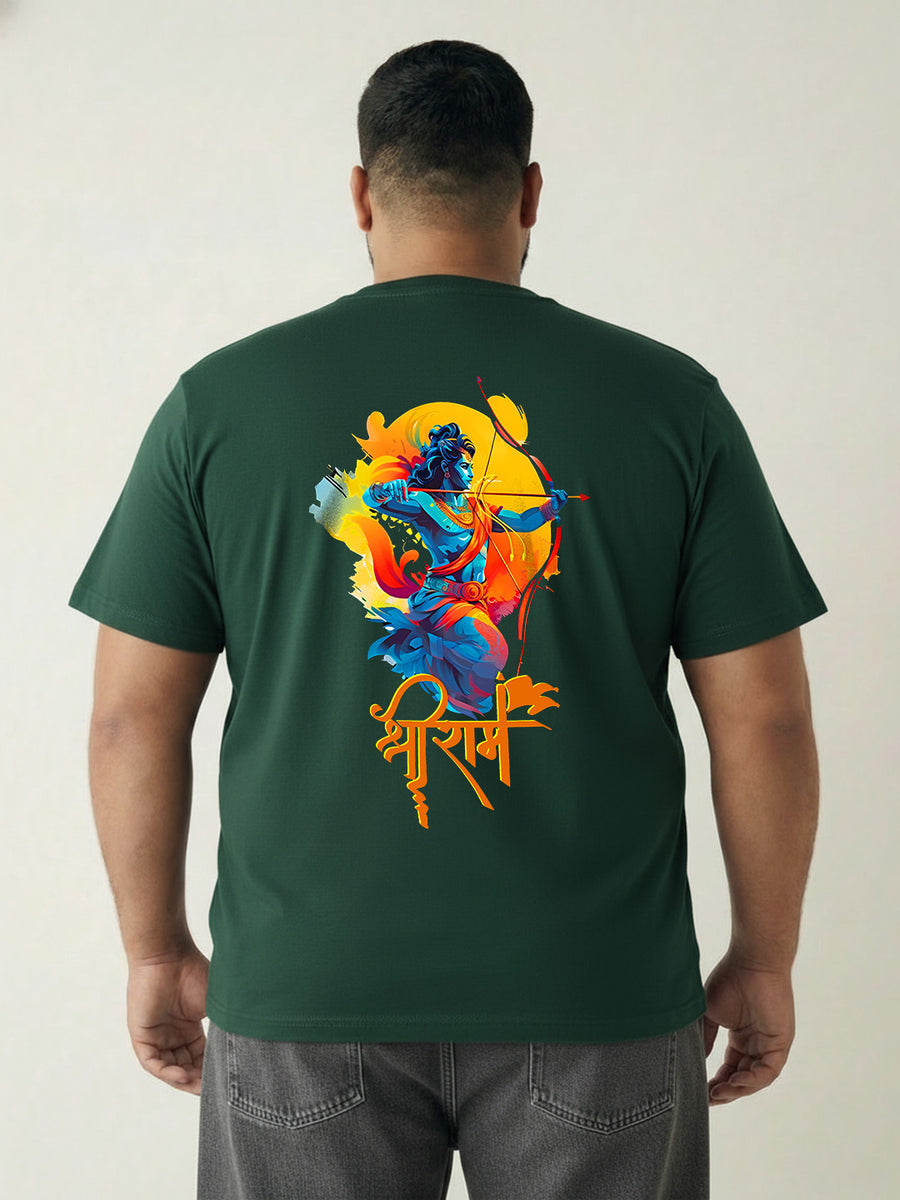 Shree Ram Plus Size Men T-shirt