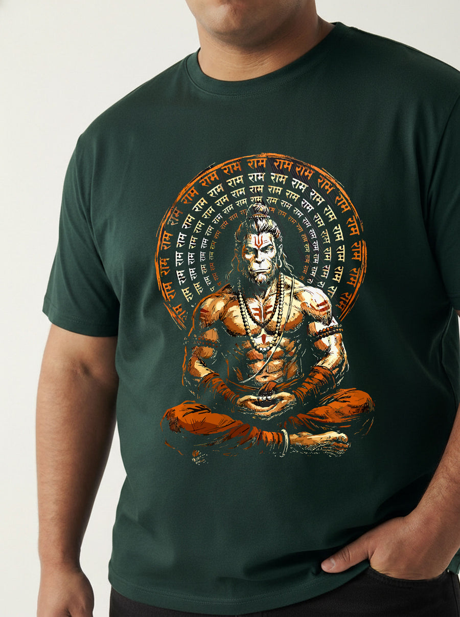 Hanuman Ji Plus Size Men T-shirt
