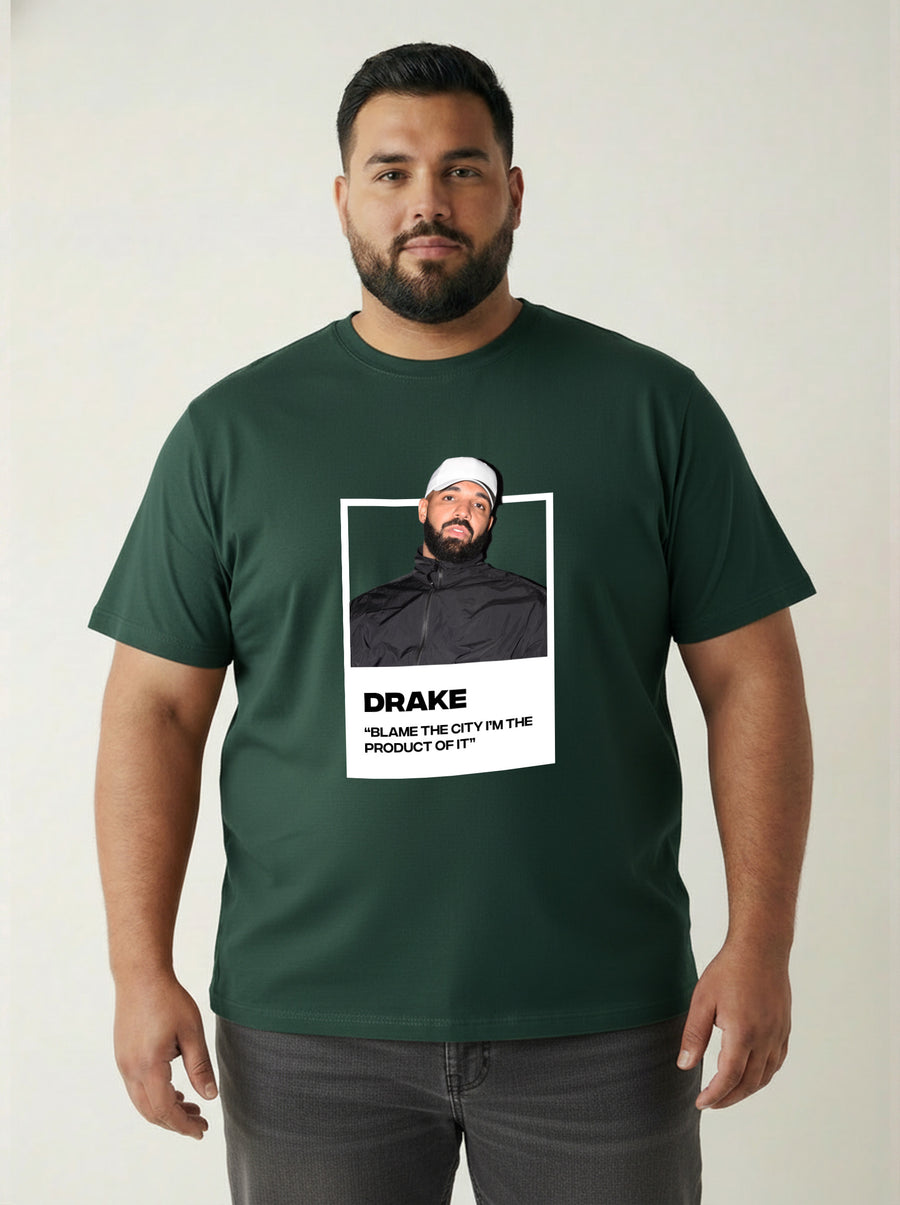Drake Plus Size Men T-shirt