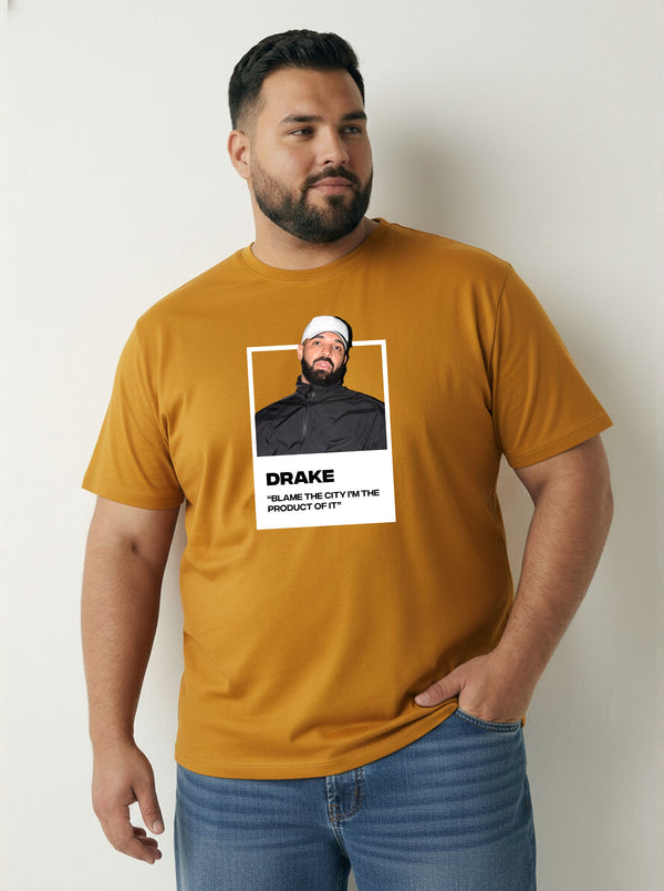 Drake Men T-shirt in Mustard Yellow