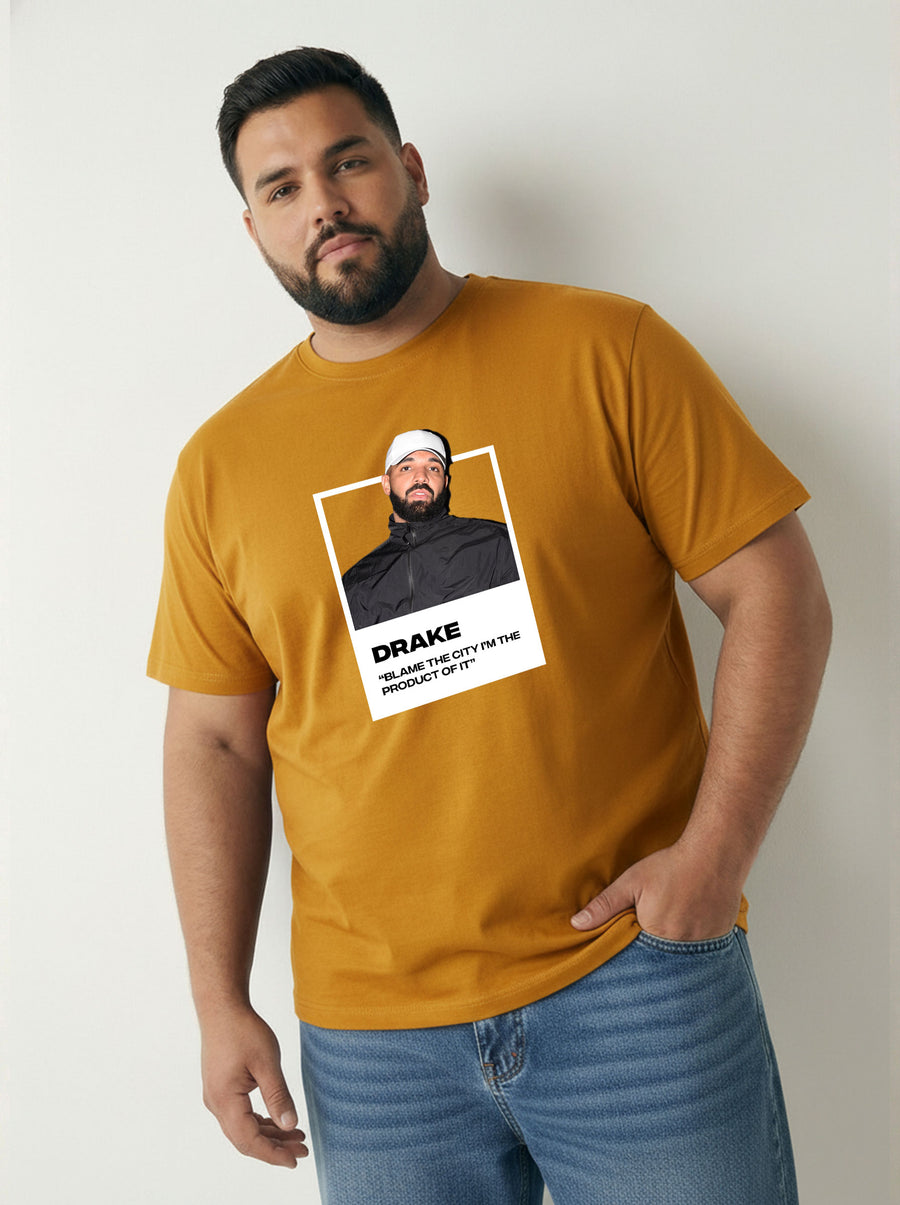 Drake Plus Size Men T-shirt