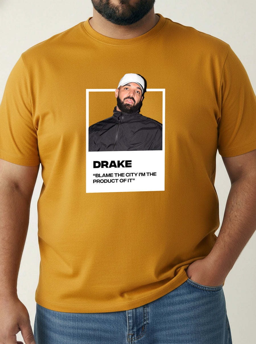Drake Plus Size Men T-shirt