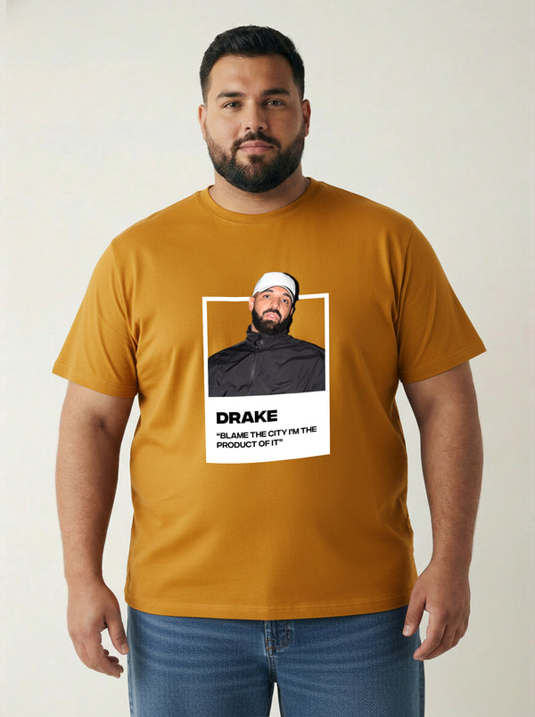 Drake Men T-shirt in Mustard Yellow