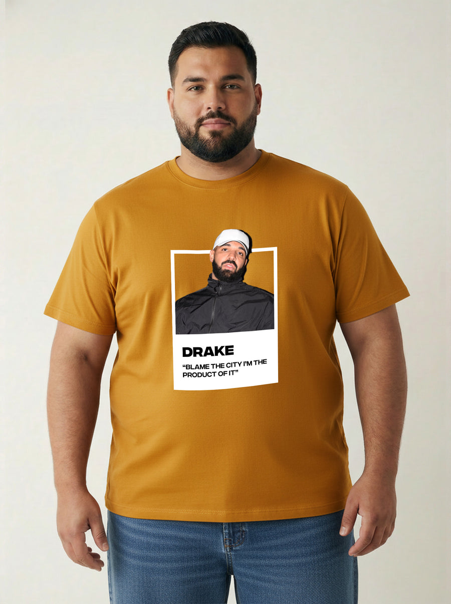Drake Plus Size Men T-shirt