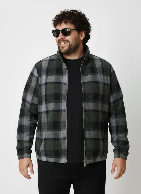 Winter Super Soft Premium Teddy Jacket in Olive Black