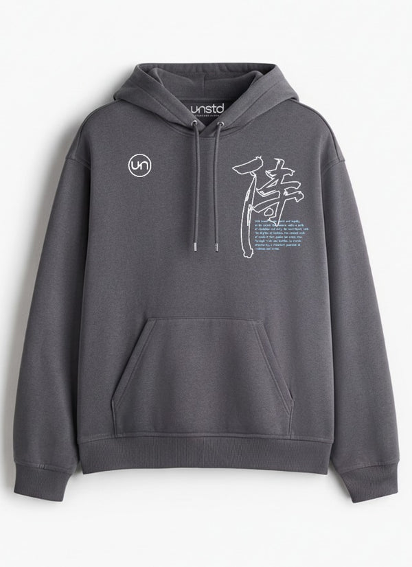 Dragon Warrior Hoodie in Dark Grey