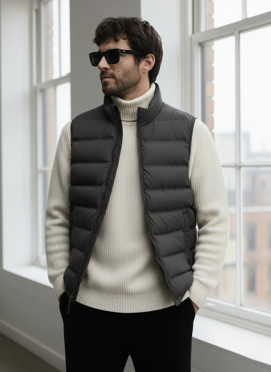 Half Sleeves Puffer Jacket