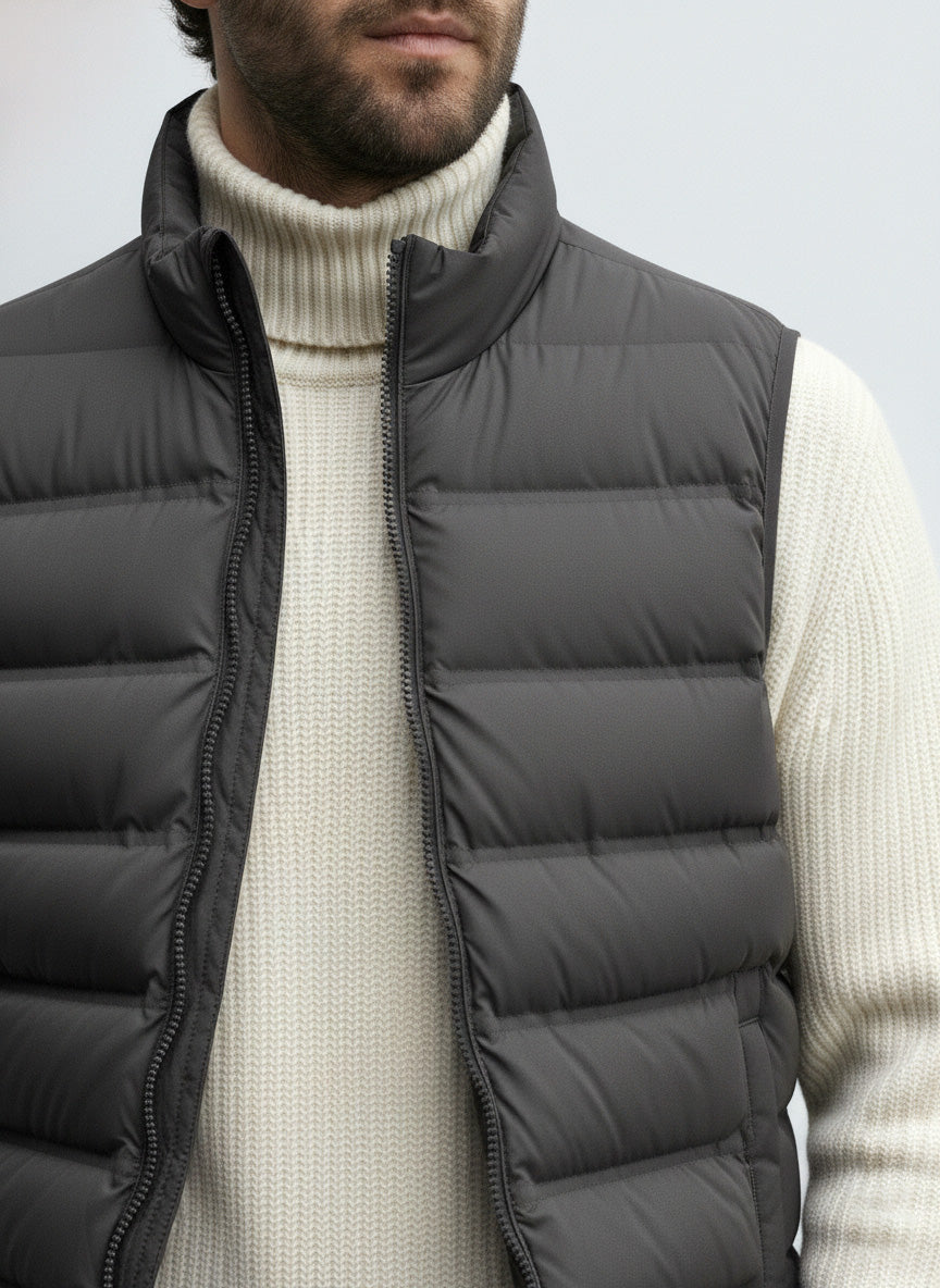 Half Sleeves Puffer Jacket
