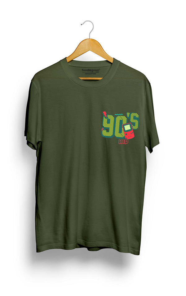 90's Kid T-Shirt in Olive Green