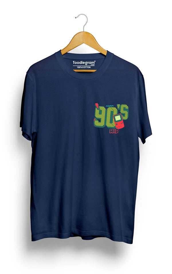 90's Kid T-Shirt in Navy Blue