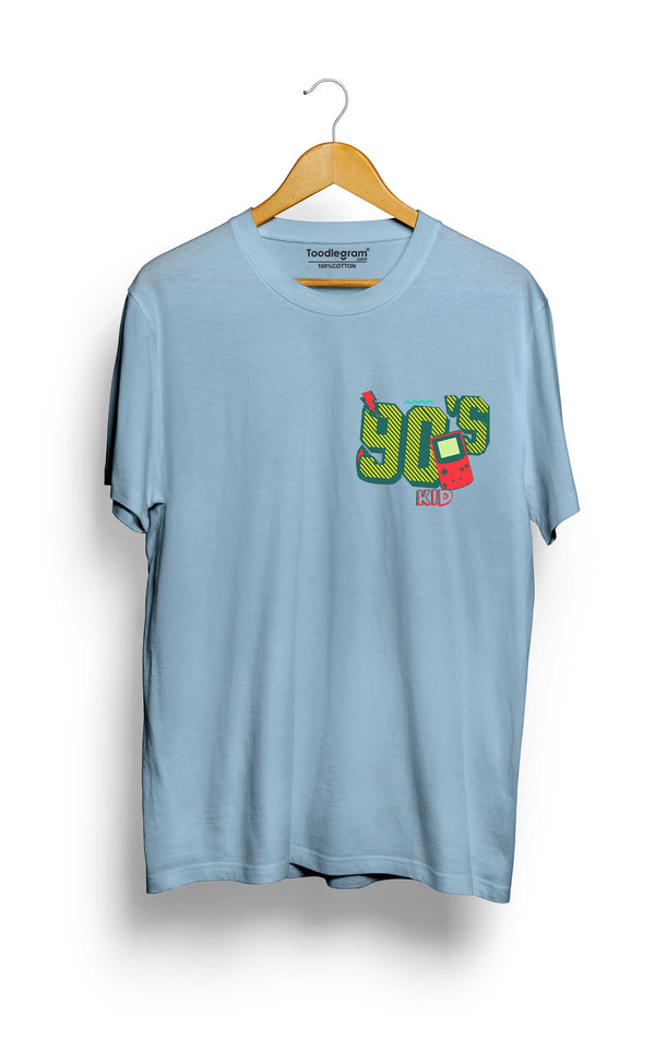 90's Kid T-Shirt in Ice Blue