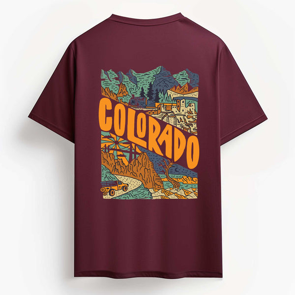 Colorado T-shirt in Maroon